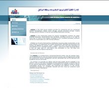 A company website with custom design.