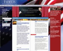 Excellent political campaign site.